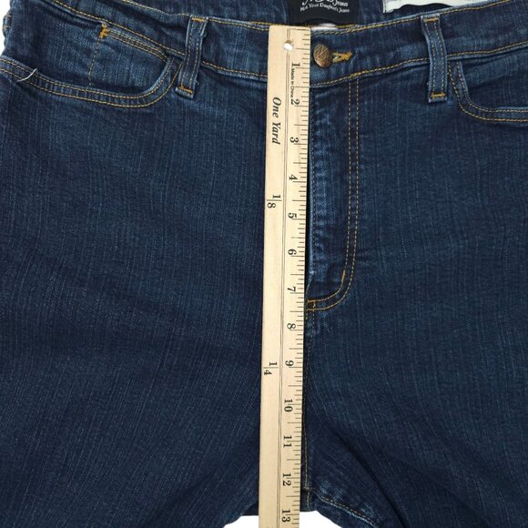 NYD Jeans Flare Leg Jeans Womens Size 18 High Rise Dark Wash Stretch Denim - Picture 4 of 15